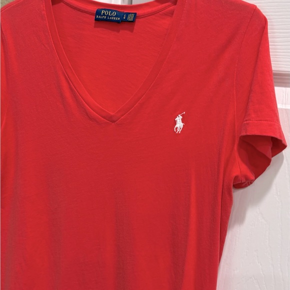 Polo Ralph Lauren Womens V-Neck Jersey
 T-Shirt top size L/G - Picture 4 of 4